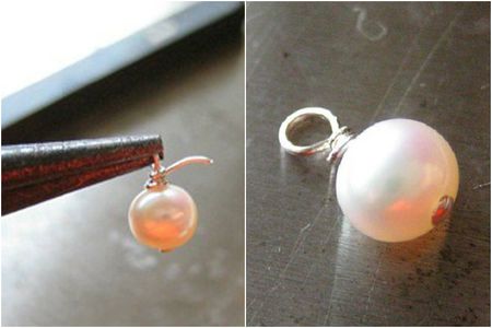Attach Pearl to Ball Chain