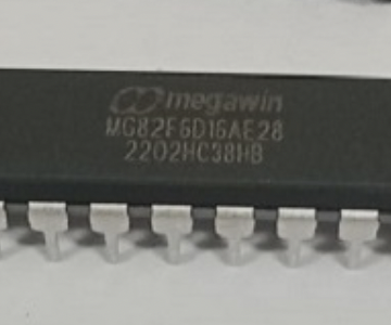 4 Digit Seven Segment Display Clock Using MG82F6D16 28pin Microcontroller