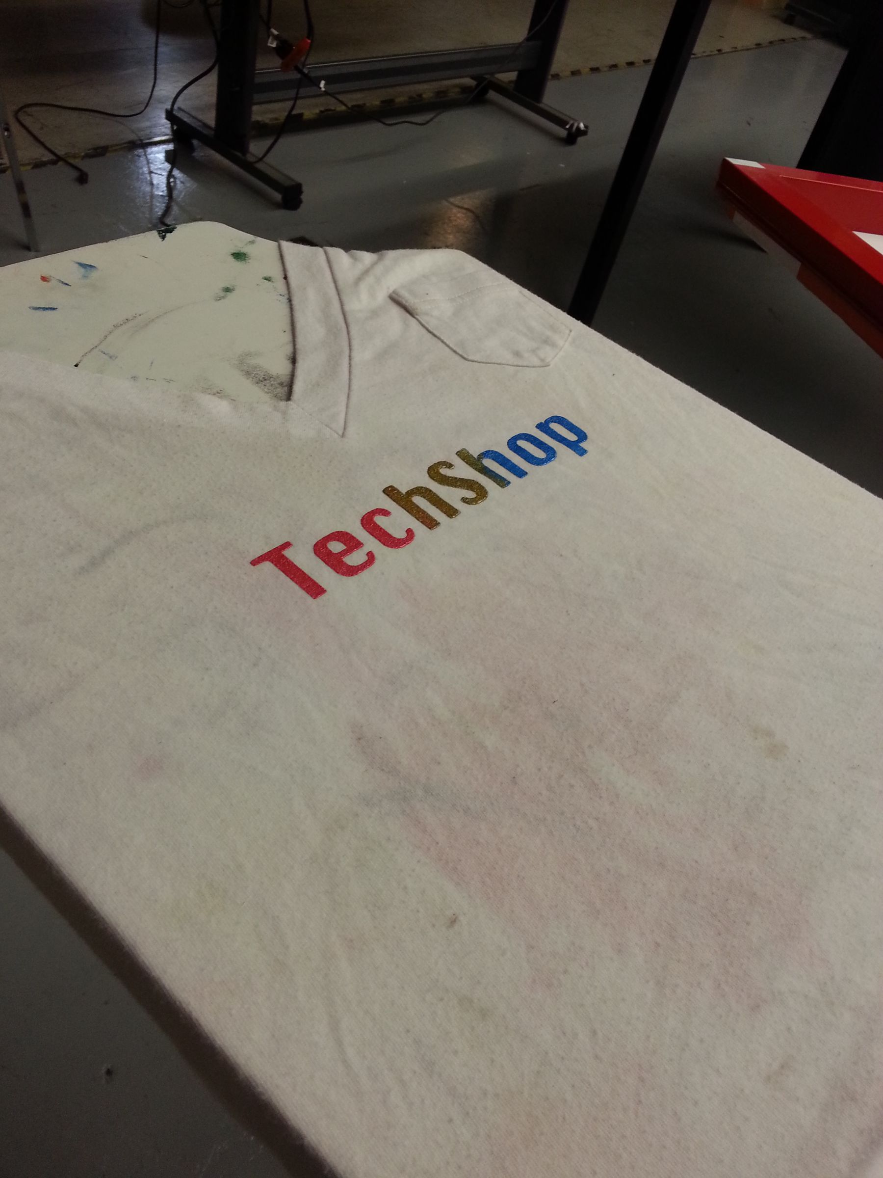 How to Make a Blended Multi-color Silkscreen Design! Made at TechShop!