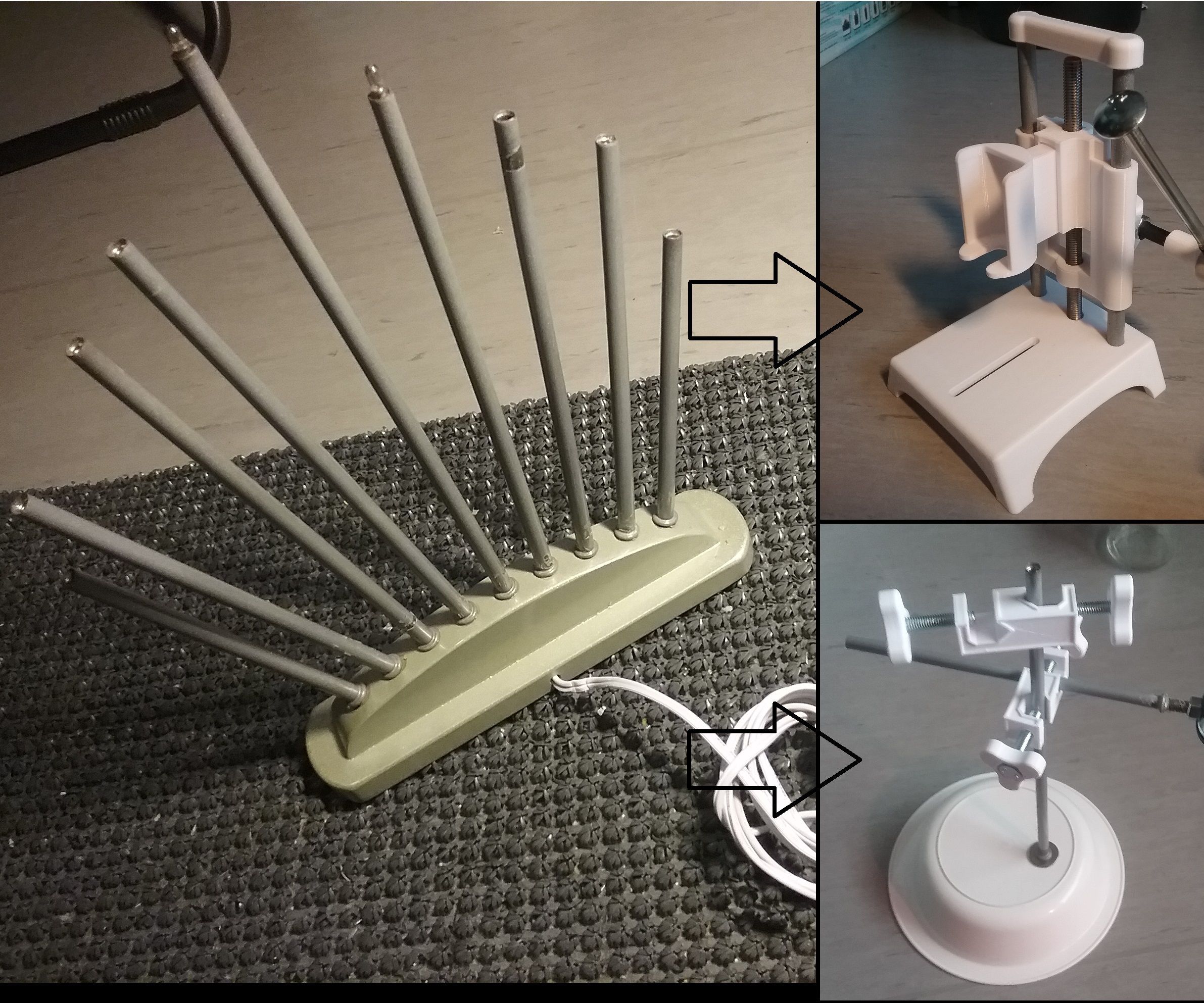 Repurposing Parts From a Lamp