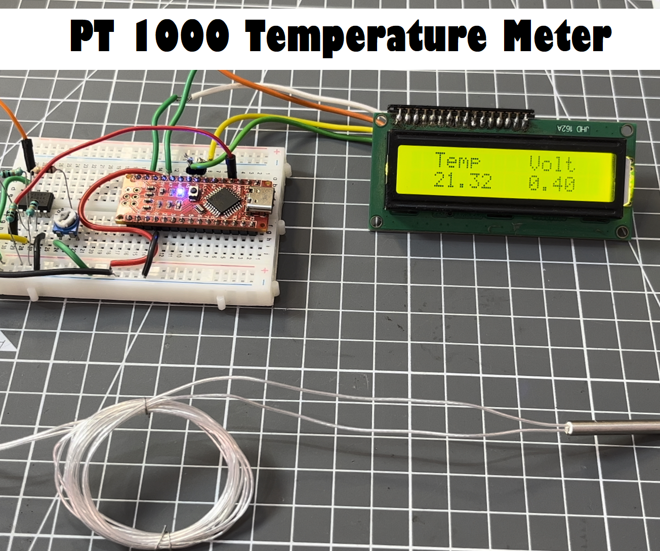 PT-1000 Based Temperature Meter -Arduino : 8 Steps - Instructables
