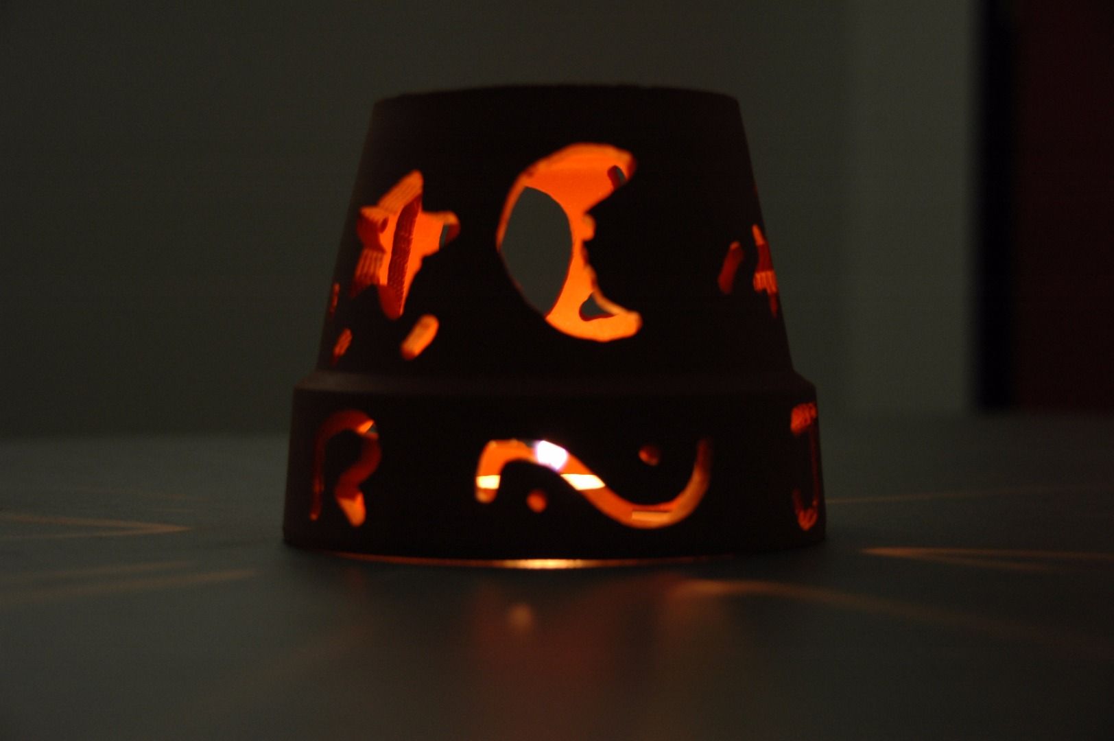 Lámparas Artísticas De Macetas De Barro