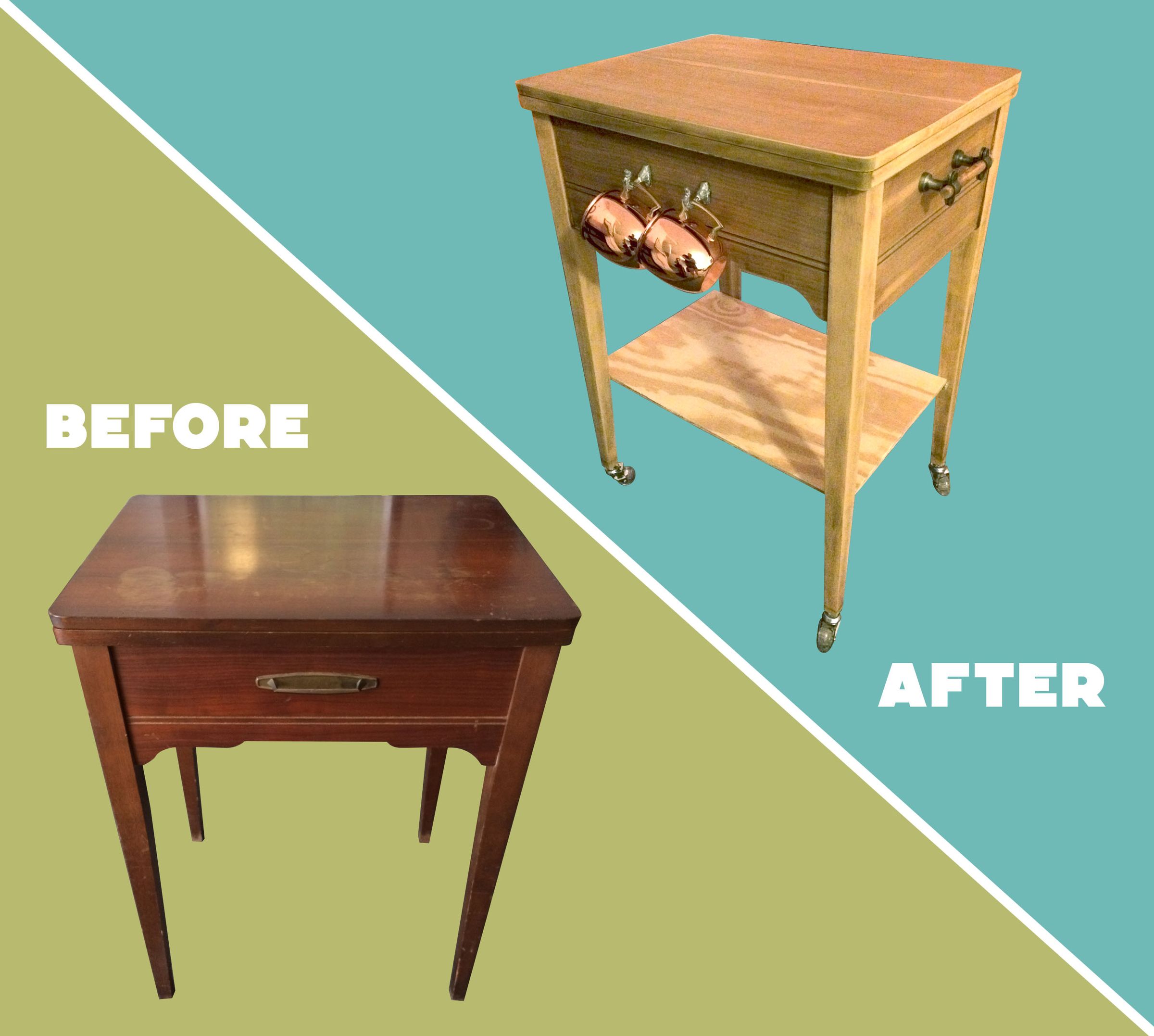 Sewing Machine Table to Bar Cart 7 Steps (with Pictures) Instructables