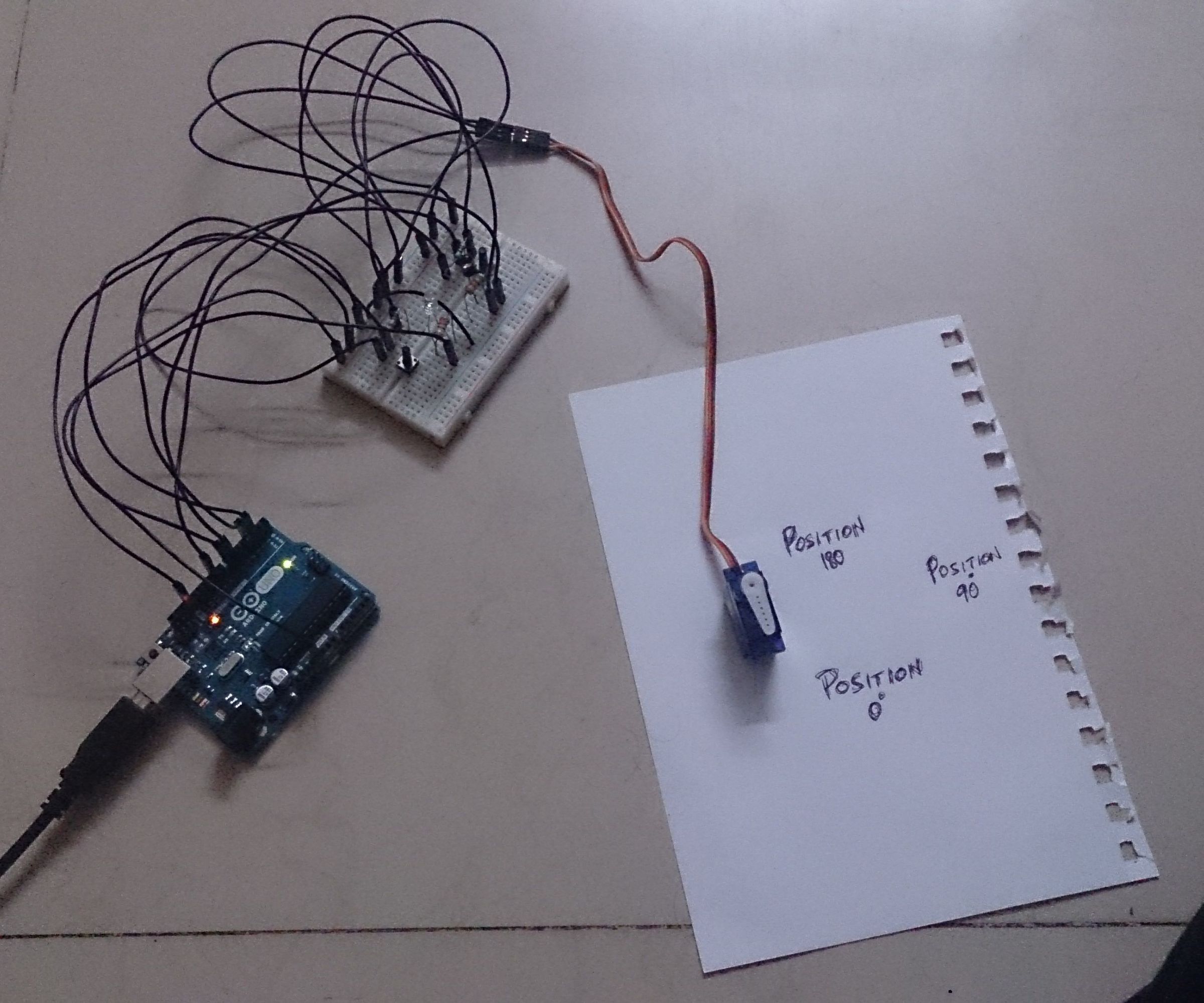 Coupled LED-Servo Controller Using Arduino