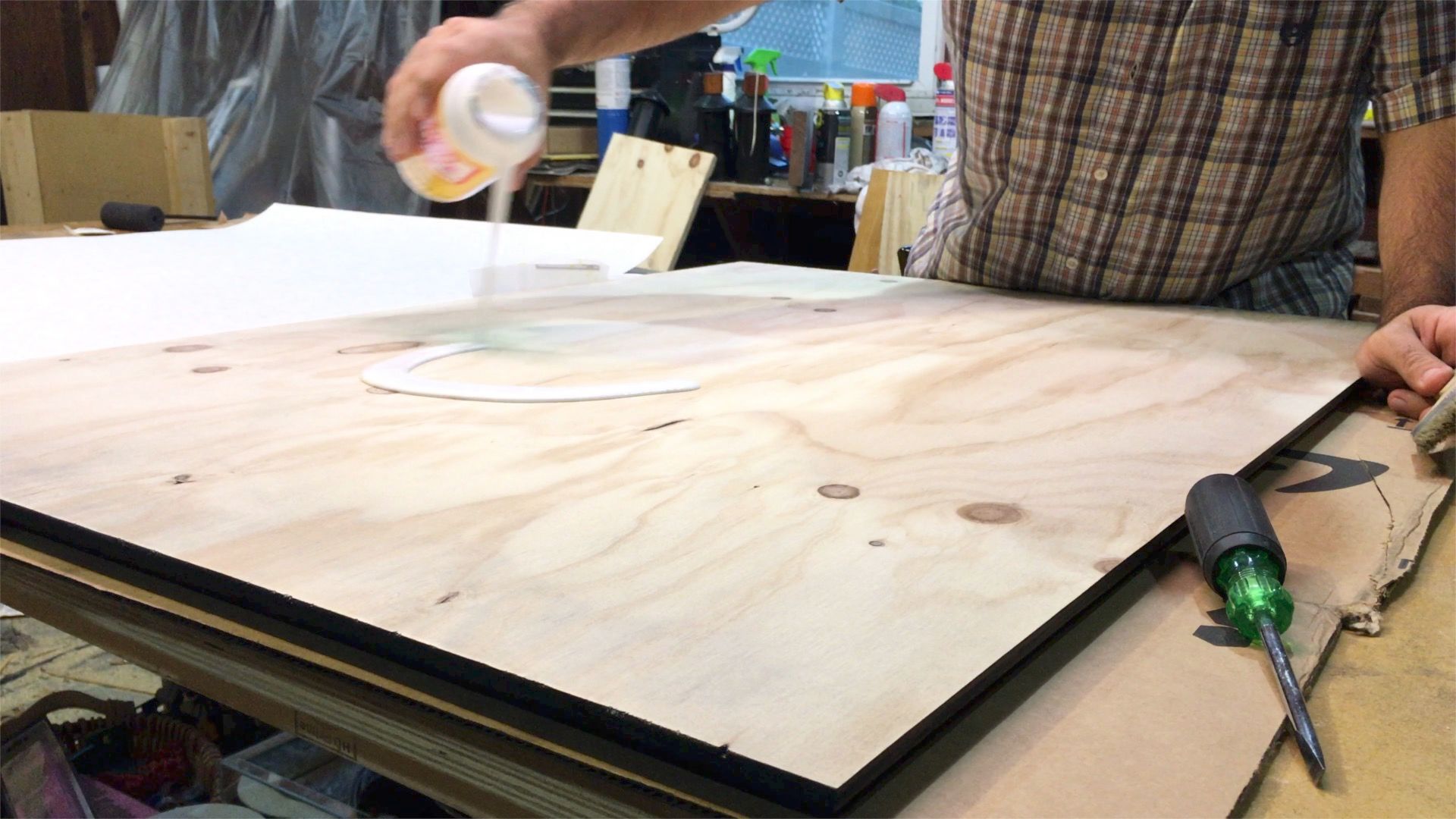 How to Mount a Poster or Print to Plywood Panel 7 Steps (with