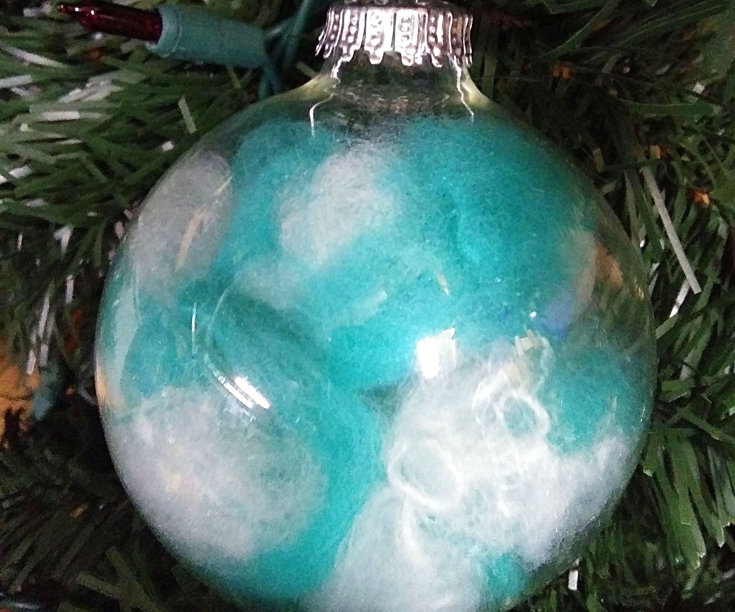 Christmas Ball With Yarn