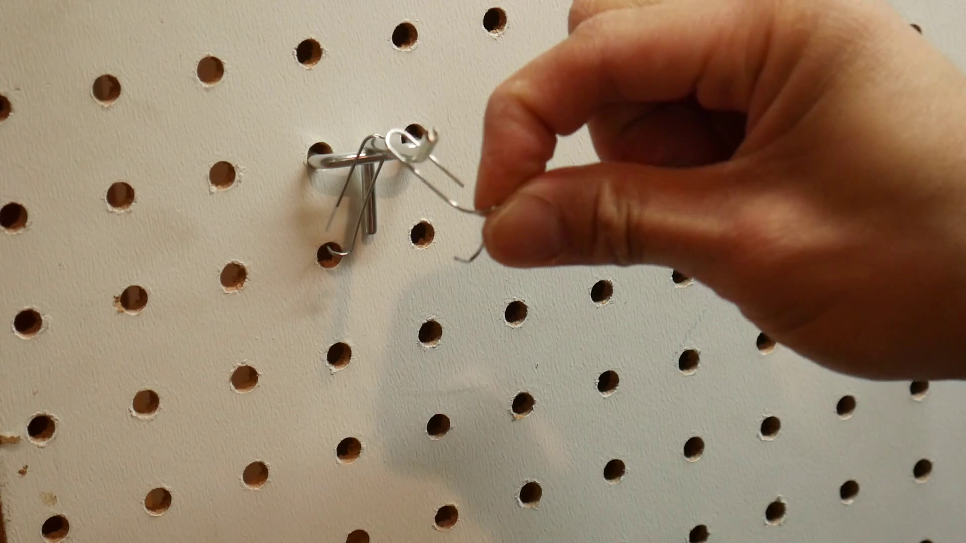Keep Pegboard Hooks From Falling Out, How to Quickly Secure Any