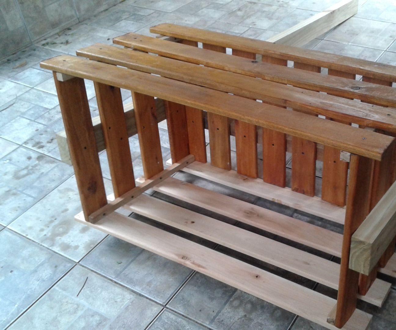 CANASTO DE MADERA Para La Basura. Wooden Basket