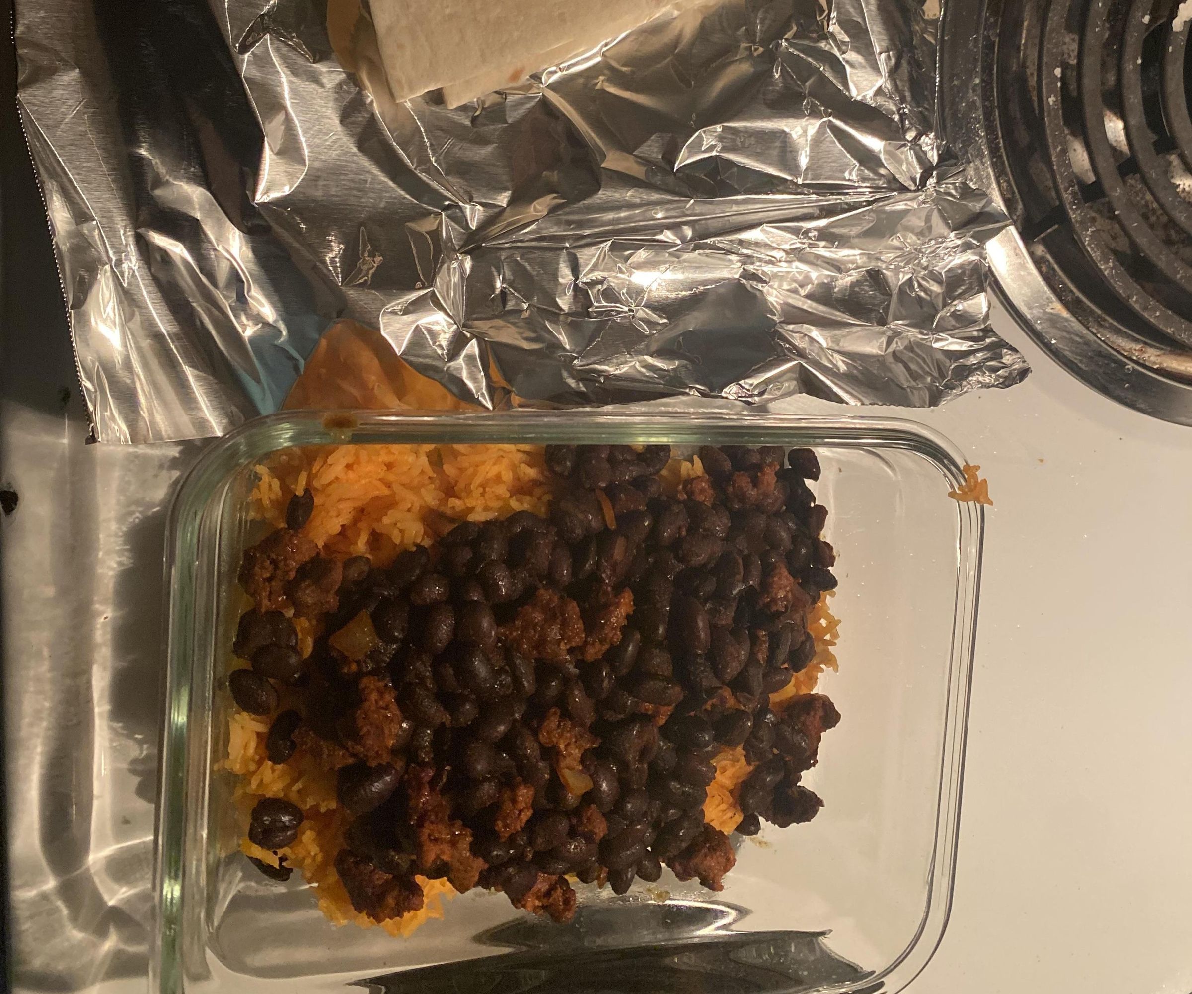 Sazon Beef Taco and Rice