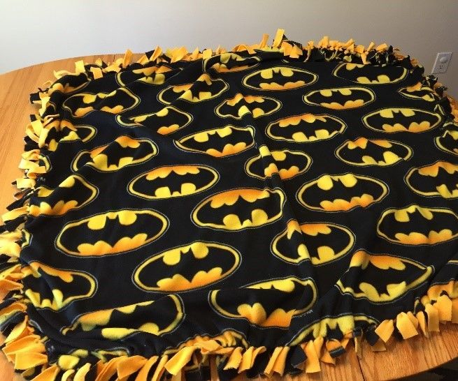 Easy No-Sew Fleece Tie Blanket