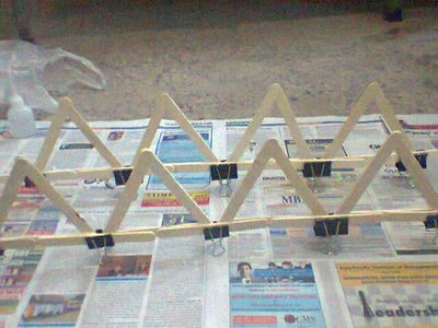 Bridge Prototype Using Ice-cream Sticks