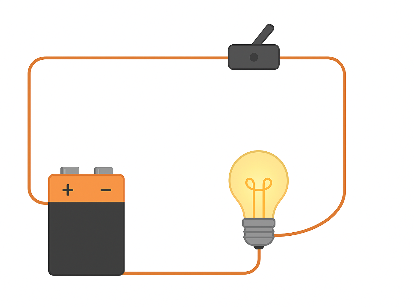 Simple Electric Circuit for School Project