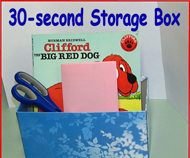 30-Second Storage Box –Tissue Box Hack