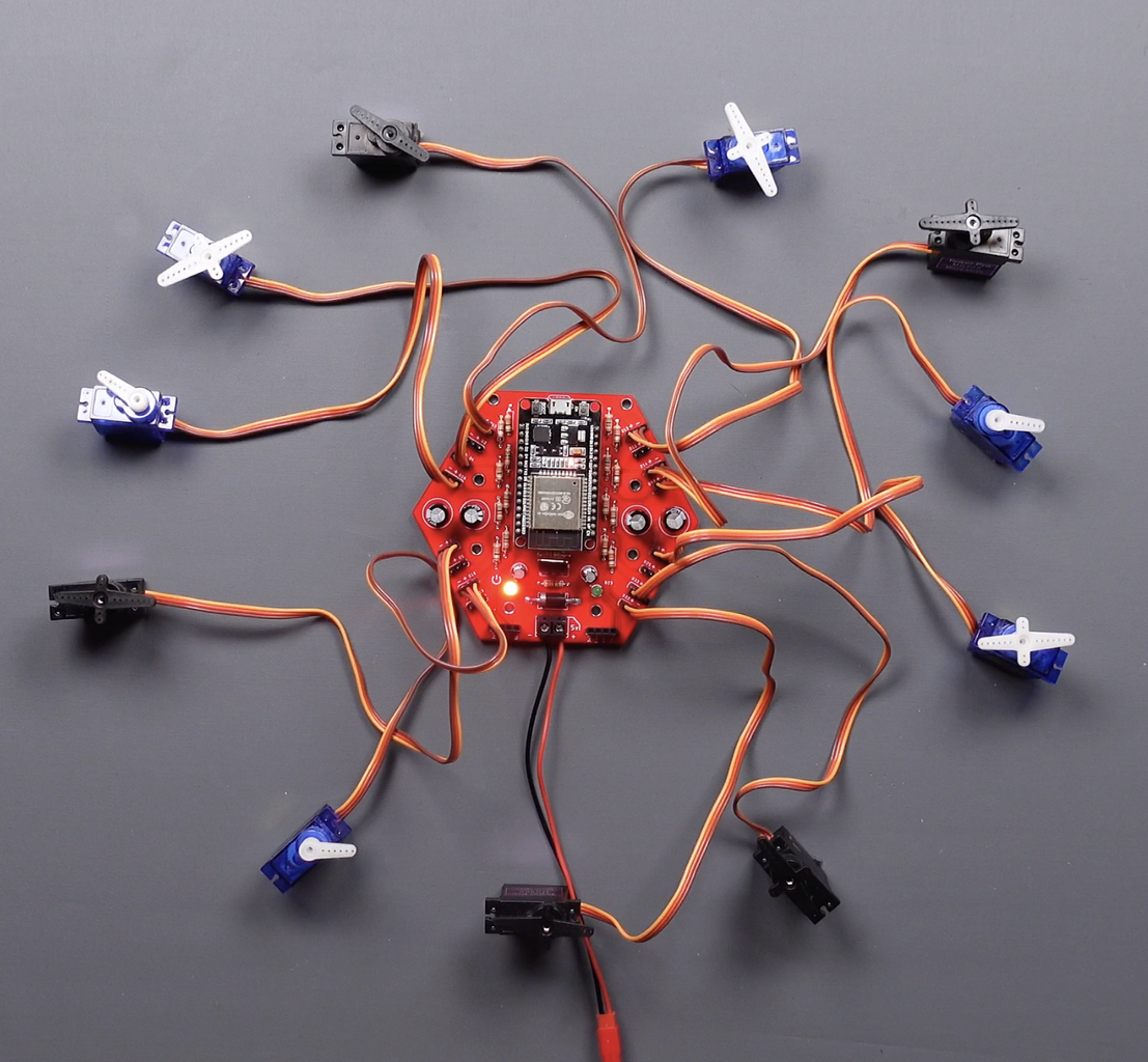 One and Multiple Servo Motor Control With ESP32 Development Board : 8 ...