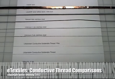 Conductive Thread Comparisons