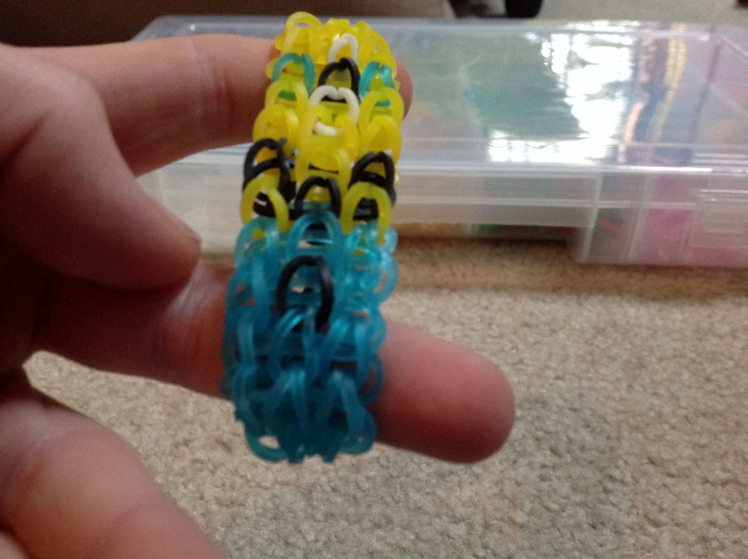 Minion Triple Single Rainbow Loom