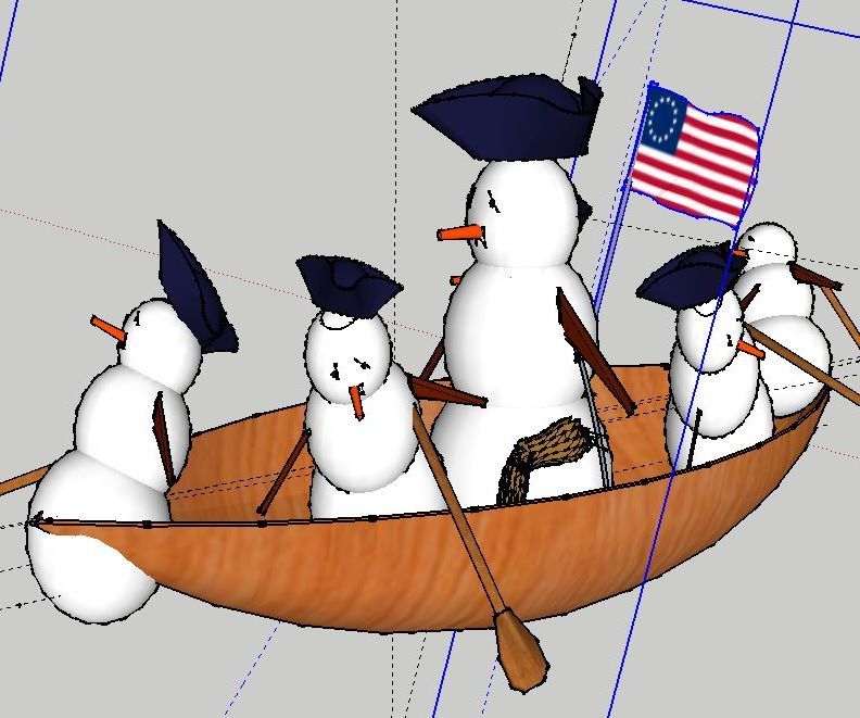 George Washington Frosty Crossing the Delaware