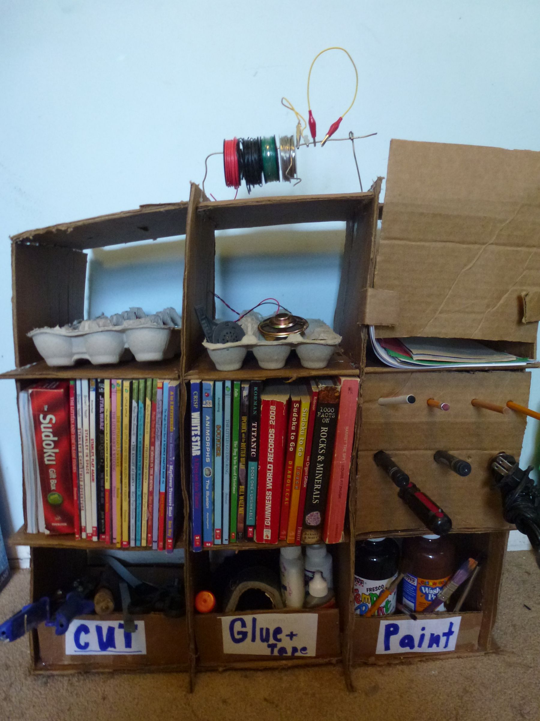 Cardboard Workshop Organizer