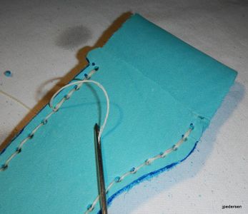Finishing the Stitch and Tying Off the Thread Ends.