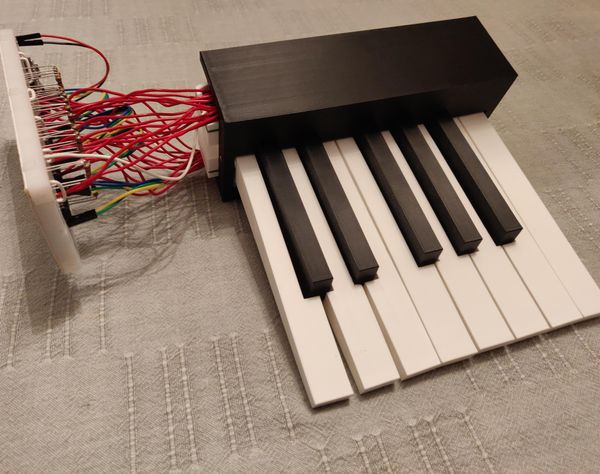 3D Printed 1-Octave Piano