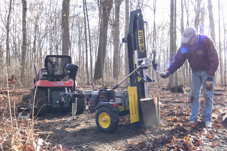 Operate the Upgraded Log Splitter