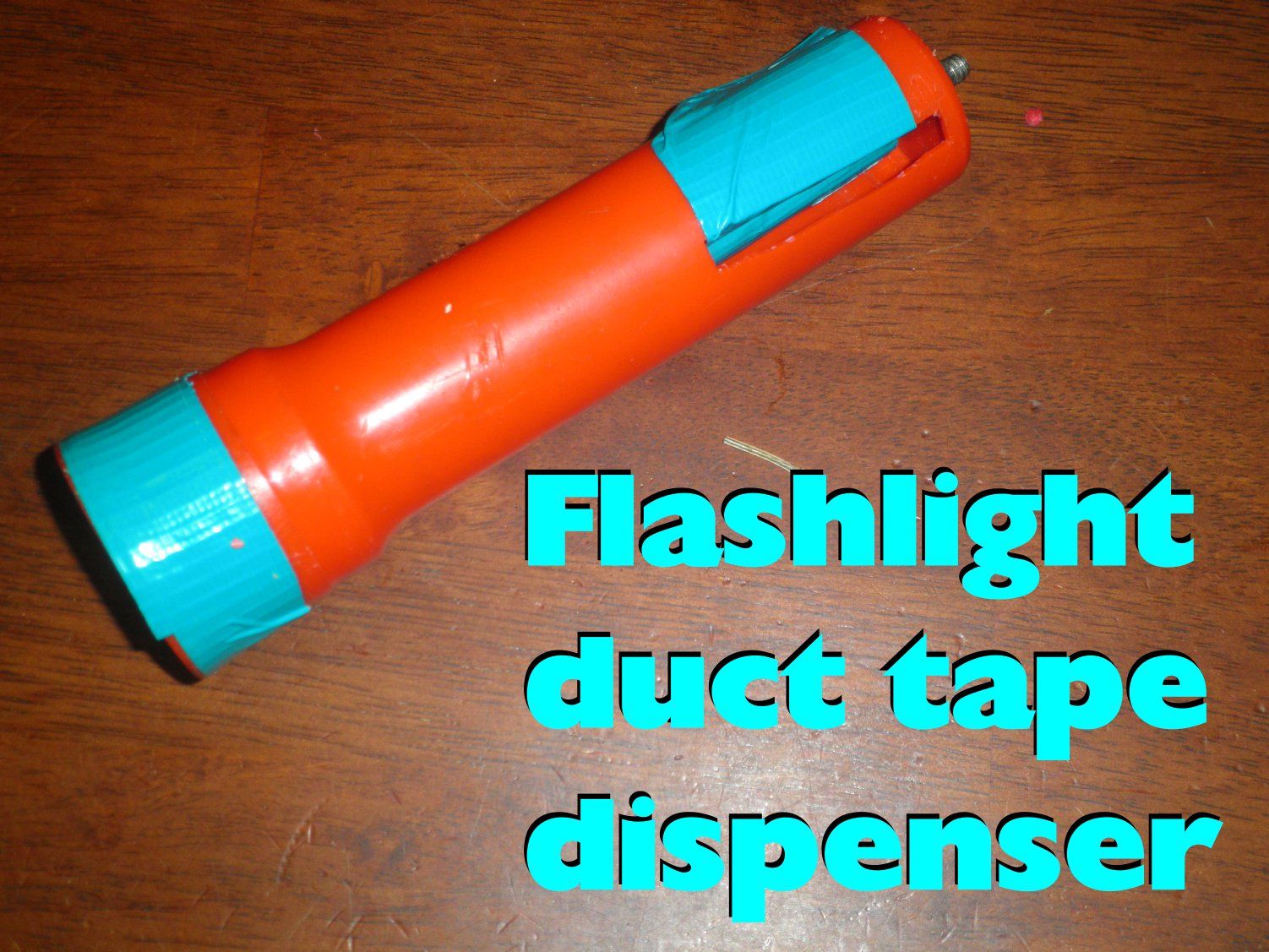 Flashlight Duct Tape Dispenser