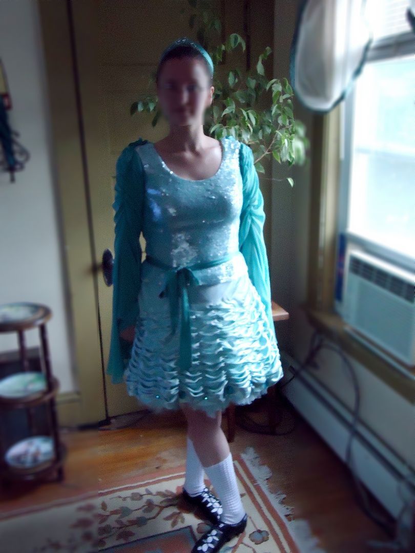 blue irish dancing dresses Sunrise Embellished Irish Dance Dress /Feis Wear /In-Between Dress main image 1