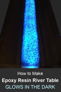 DIY Epoxy River Glow Table