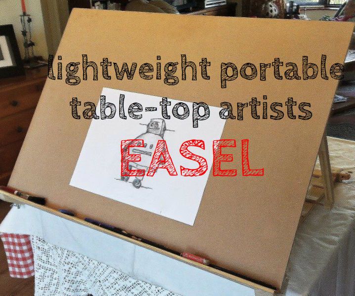 Lightweight Portable Table-Top Artists Easel