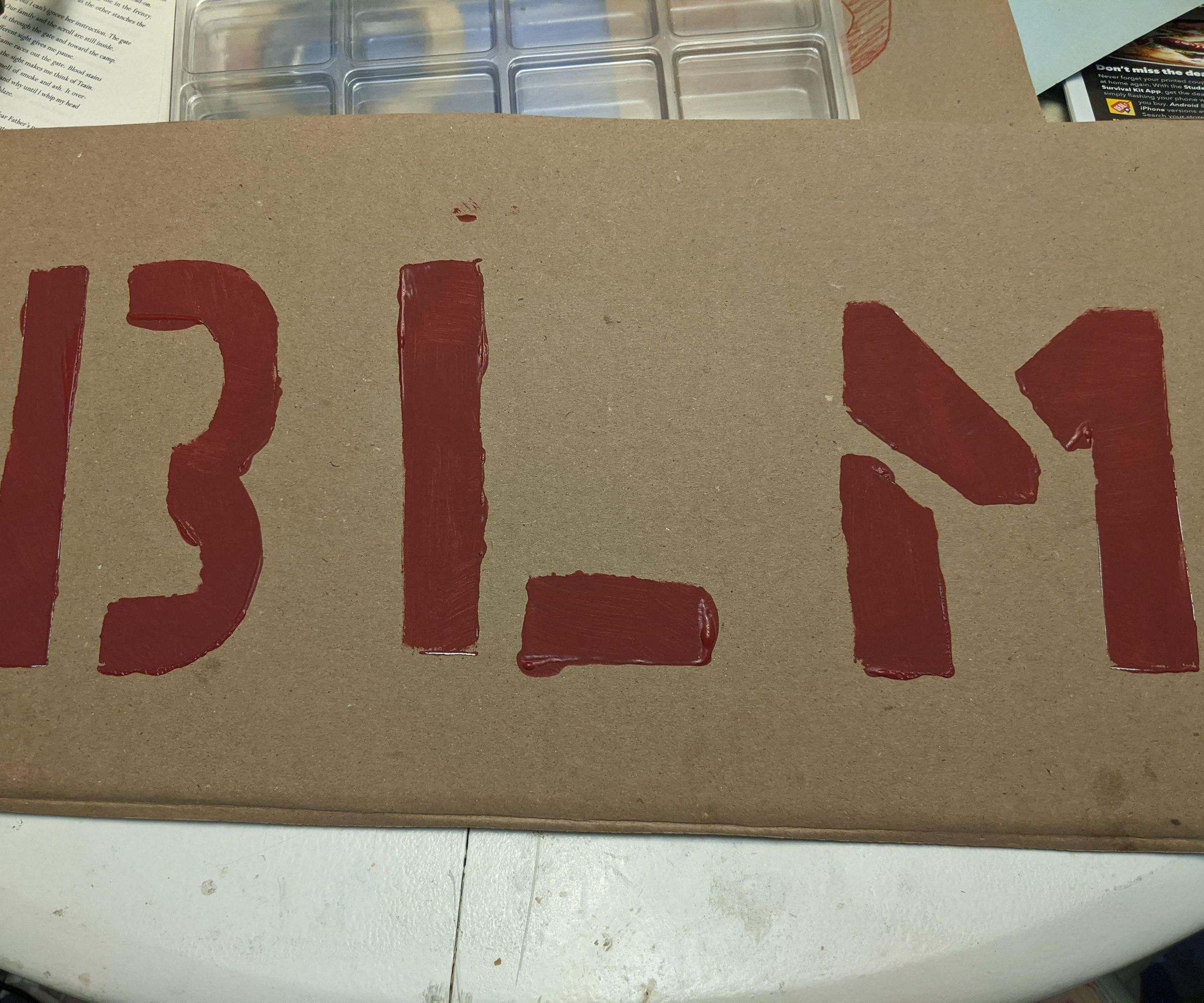 Paperboard Stencil Letters