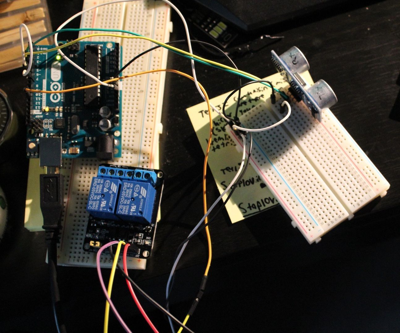 Triggering a Relay With an SR04 Ultrasonic Sensor
