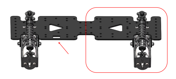 Chassis Assembly-Motor and Shock Absorber