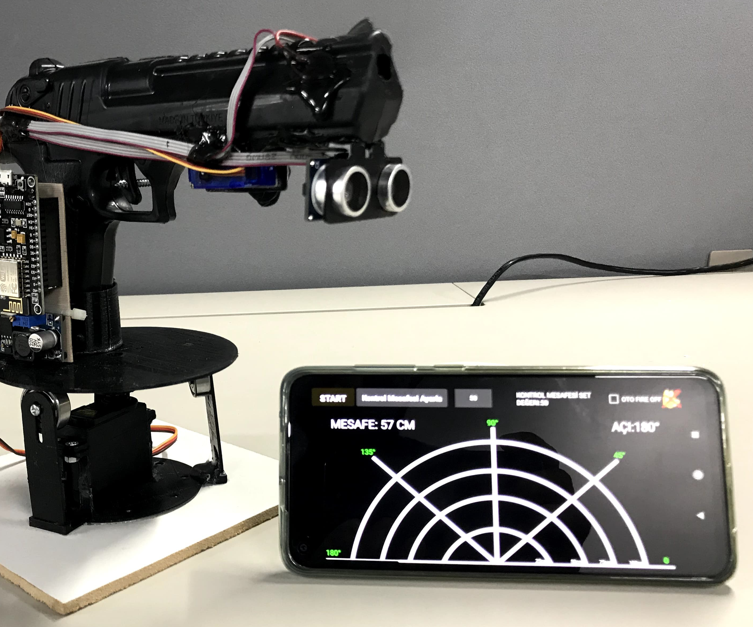 Arduino Radar Using Android Mobile App
