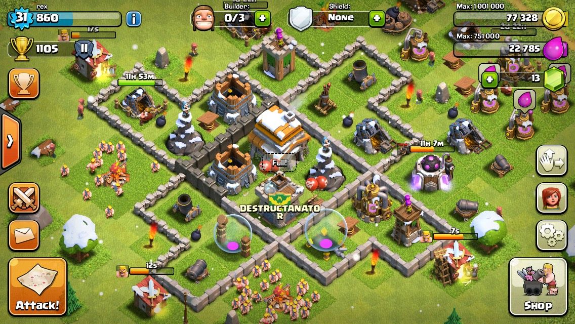 Clash of Clans Lvl 6 Town Hall Base