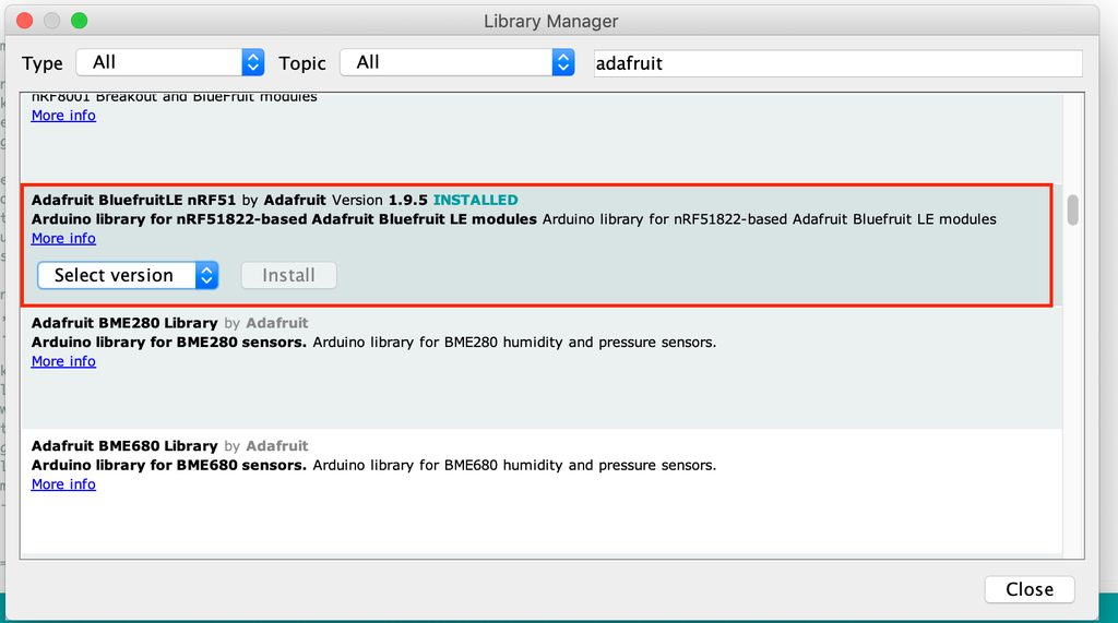 Prepare Adafruit Feather M0 Bluefruit LE