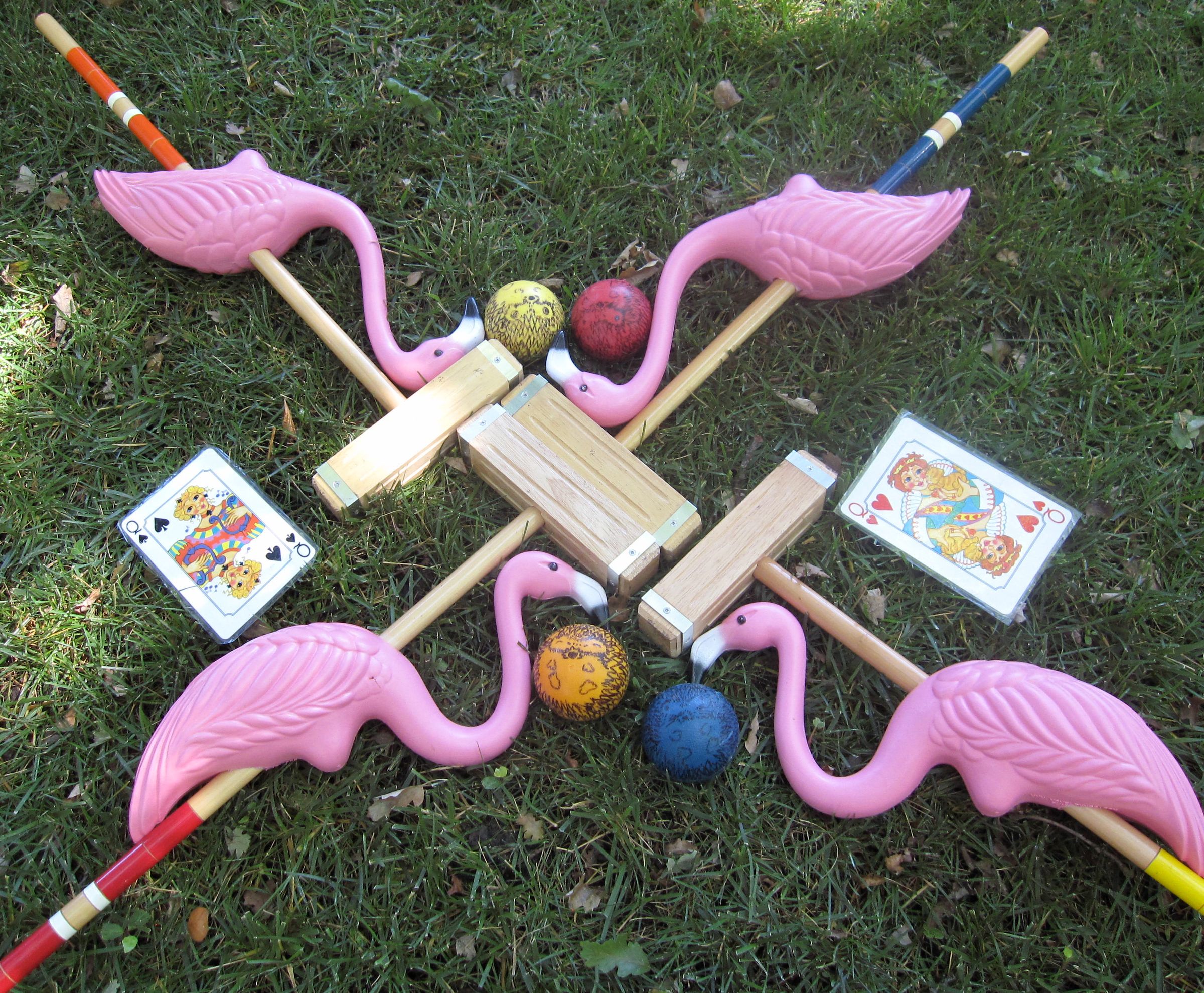 Pink Flamingo Croquet