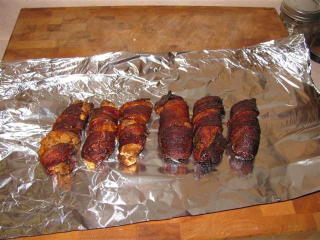 Bacon Wrapped Stuffed BBQ Jalapenos!