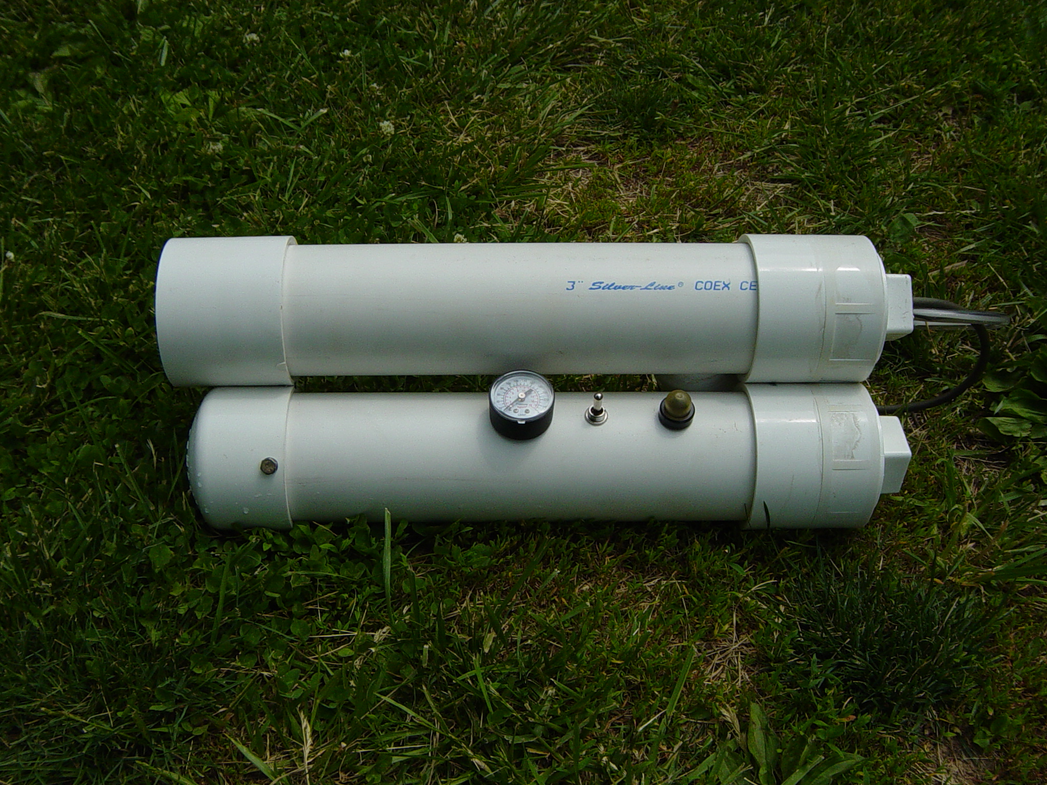 Gasoline Powered Soda Bottle Rocket Launcher. Designed & Tested by C.L.Raub