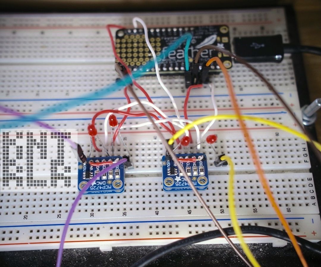 ADAFRUIT MCP4725 FOUR CHANNEL SETUP