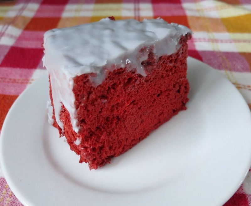 Red Velvet Angel Food Cake