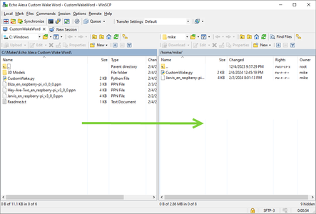 Copy Files to the Pi