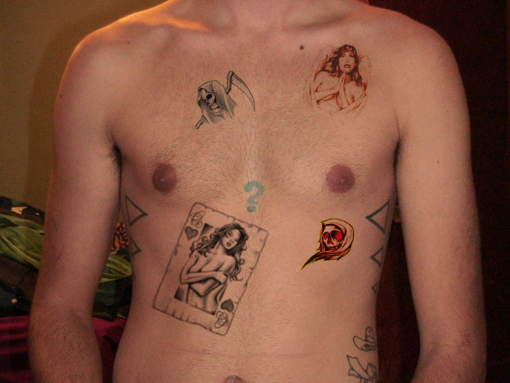 How to put  tattoos on any photo using paint.net