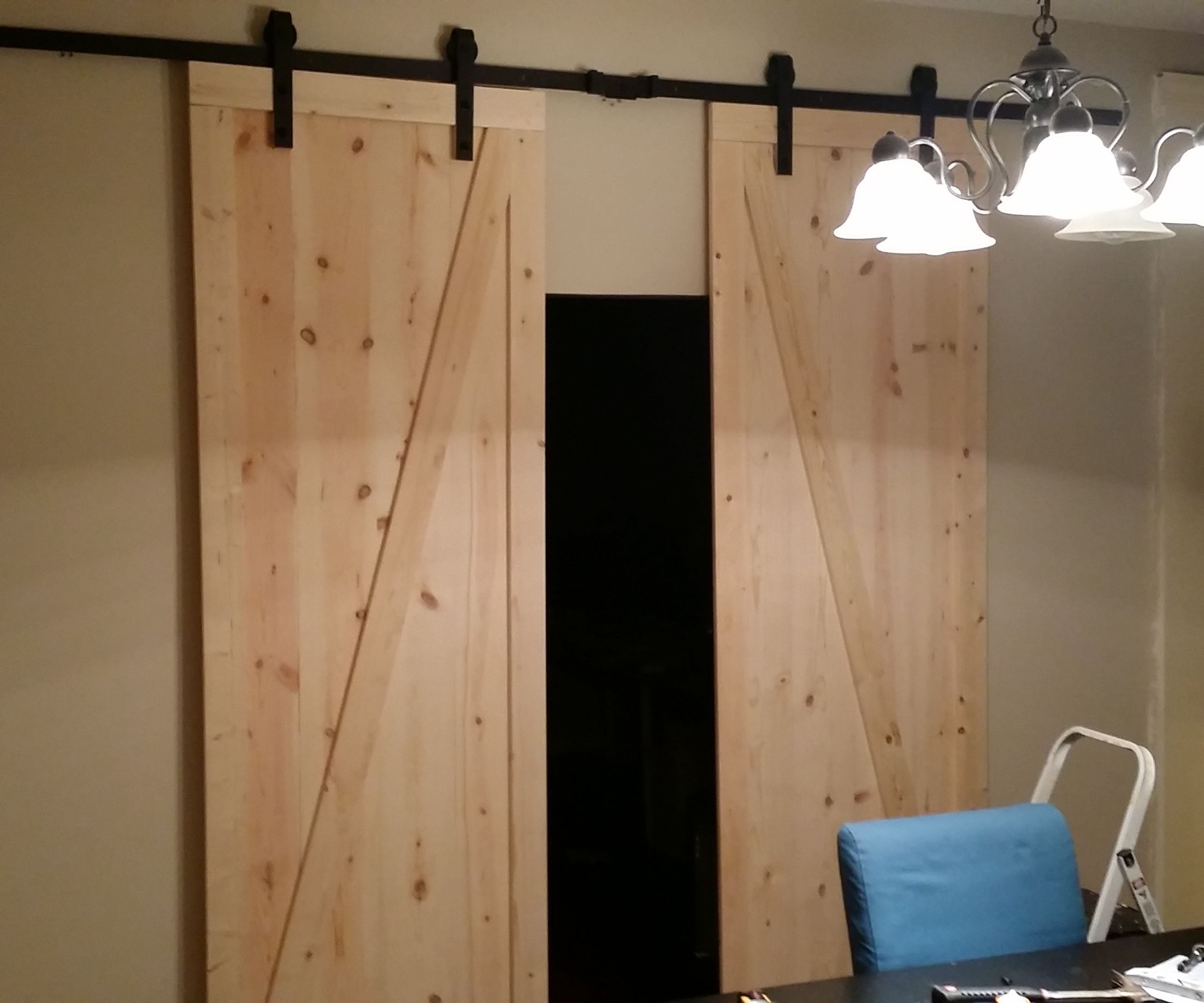 DIY Barn Doors on (somewhat) of a Budget