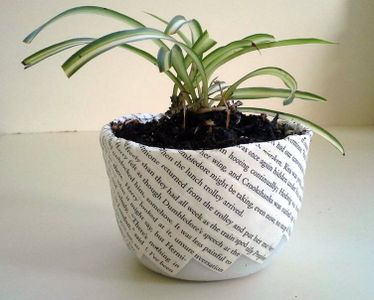 InstaMorph - Book Decorated Flower Pot 