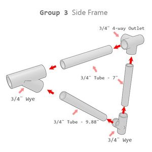 Let’s Make the Side Frame of the Dog Wheelchair