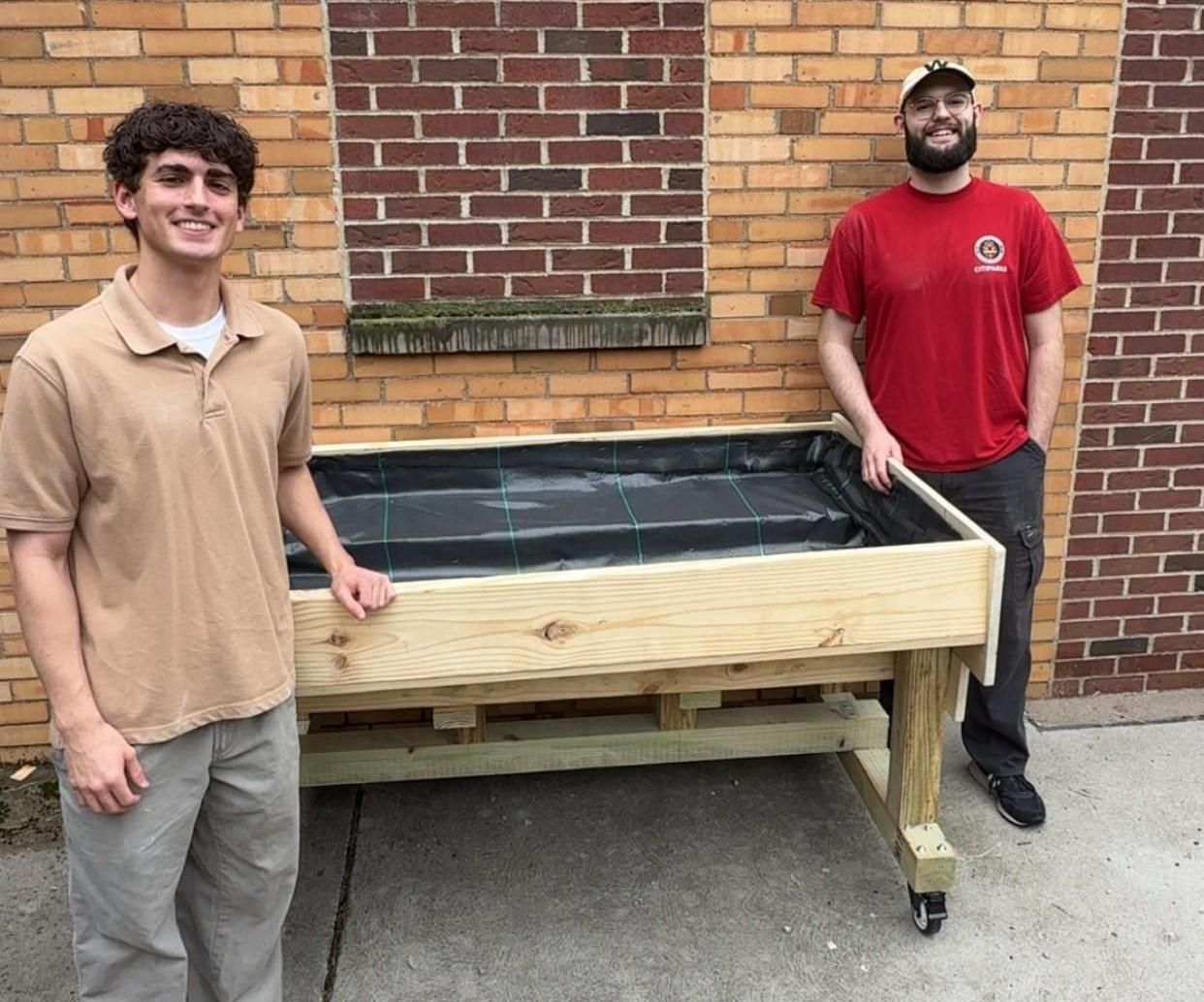 Wheelchair-Accessible Raised Garden Bed for a Senior Center