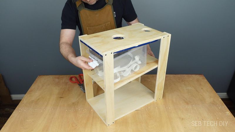 Building the Shelf for the Container
