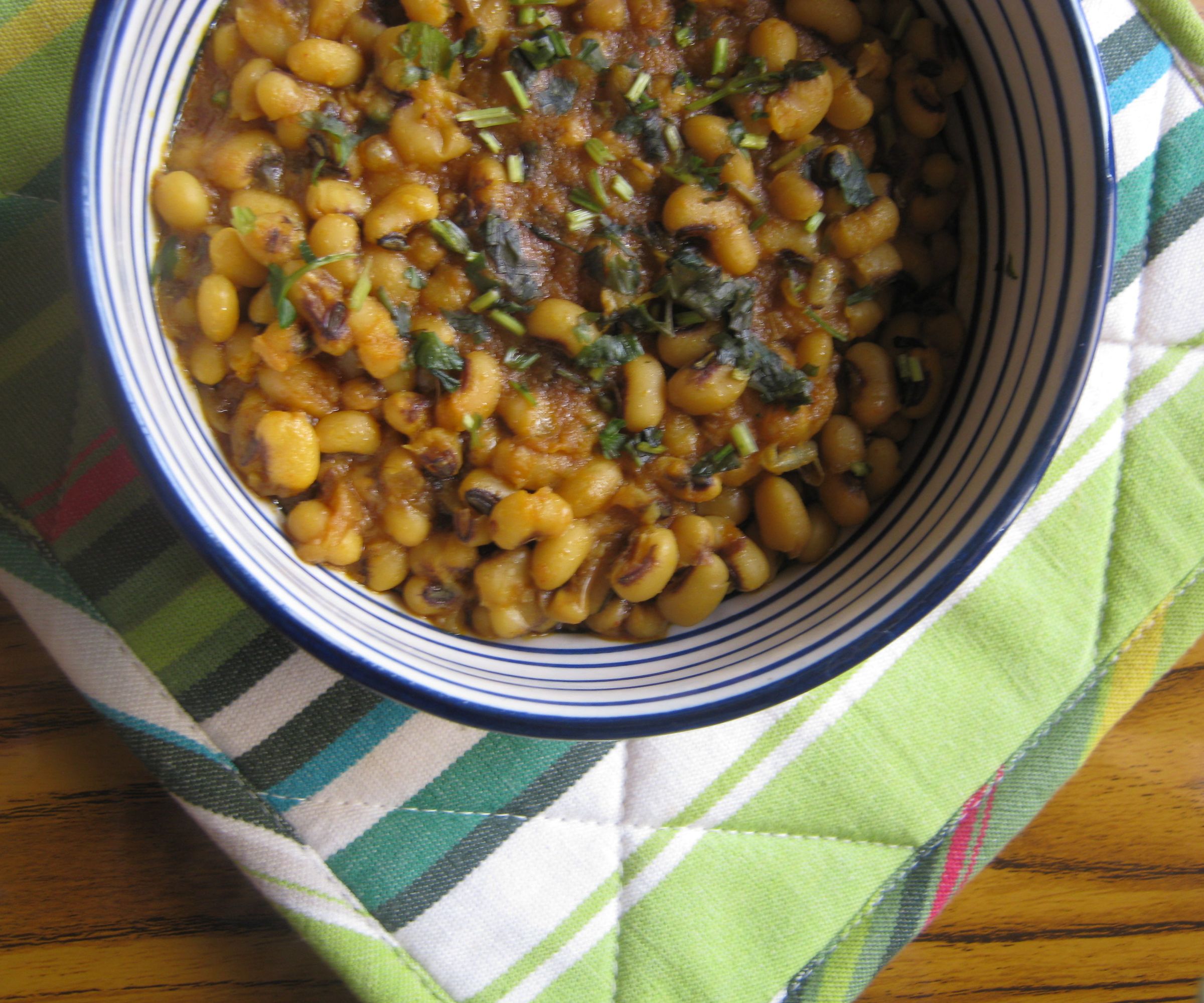 Quick Black Eye Beans Rajma (curry)