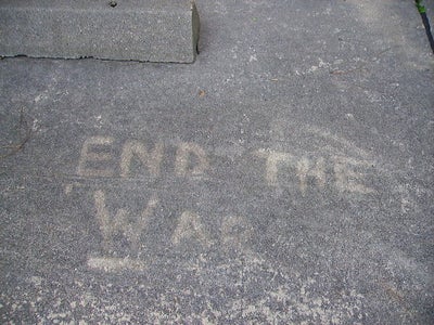 Reverse, or "Clean" Graffiti Using Bleach