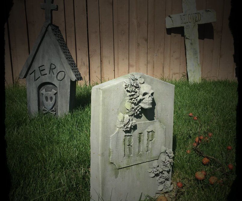 Cardboard Gravestone